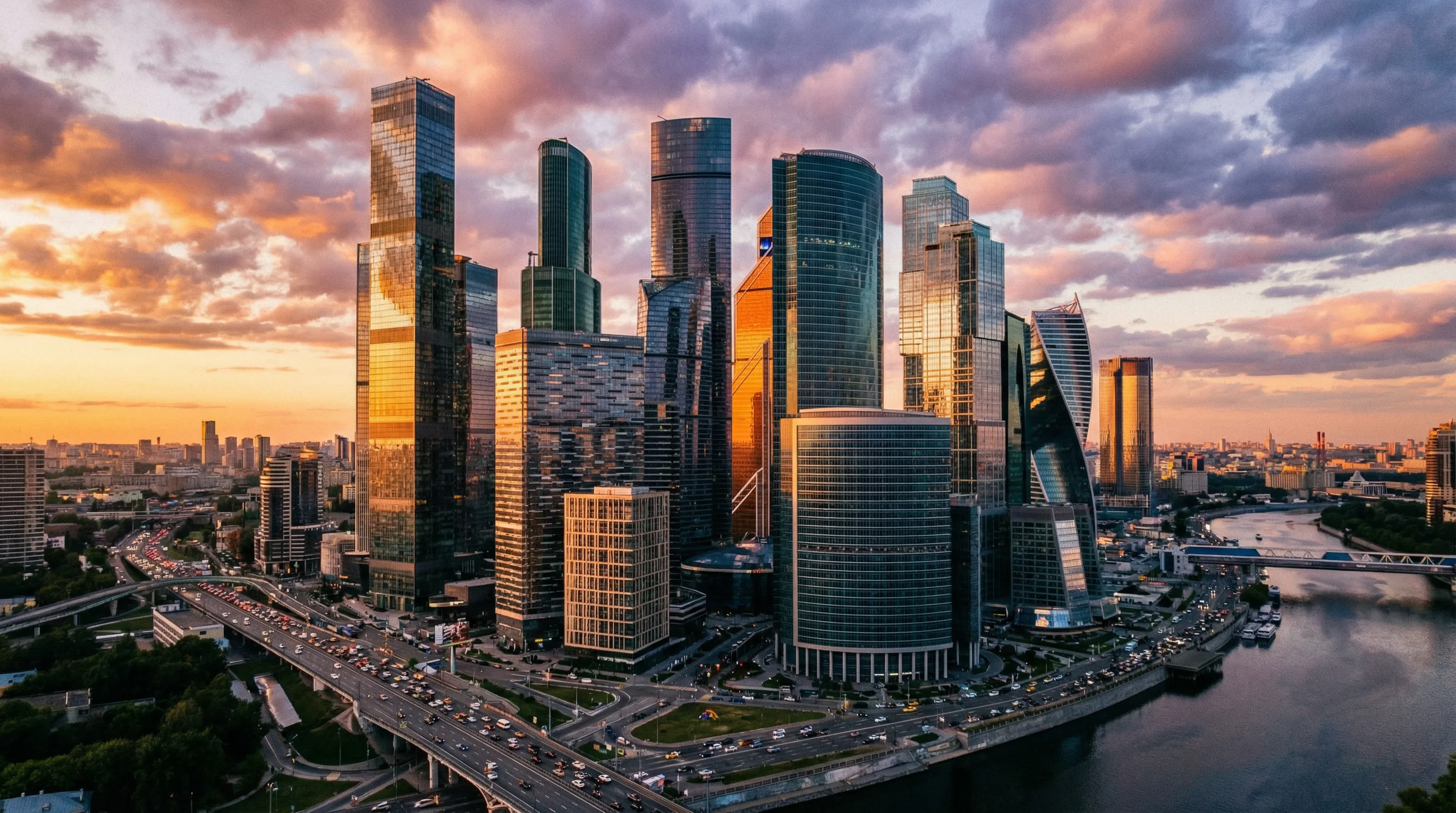 麻豆精选视频 - 都市黄昏航拍全景